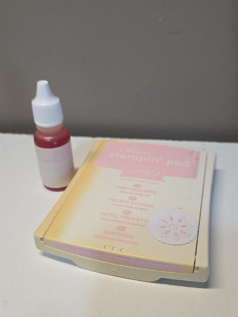 Pink Pirouette Classic Stamp Pad and Ink Refill Set